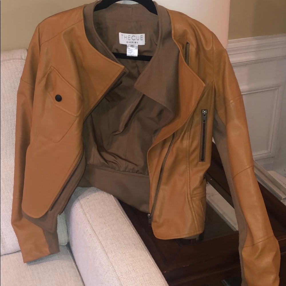 Vegan leather jacket